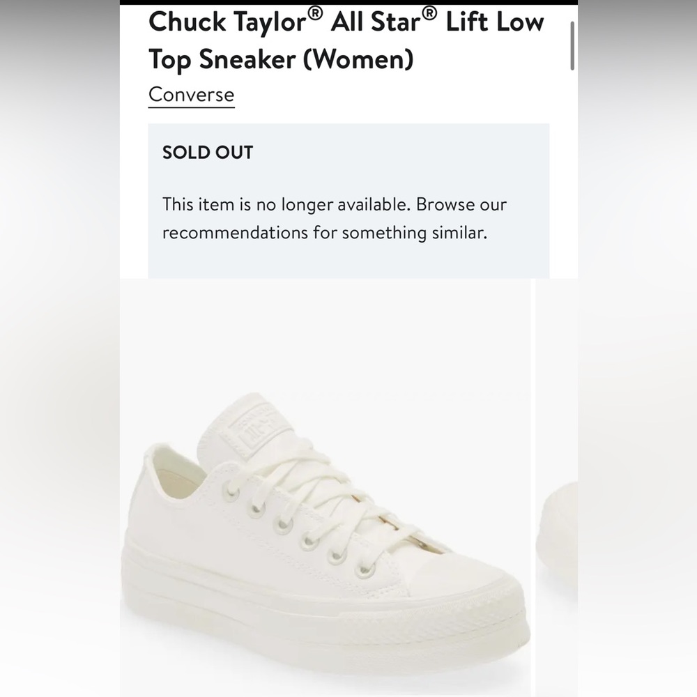 Converse Chuck Taylor All Star Lift Low Top Sneakers - White
